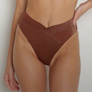 NWT L*SPACE Shimmer Nancy Lee Bitsy Bottom Cafe Size Small